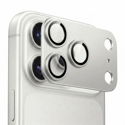 3. Szkło hartowane na aparat Tech-Protect Camfull Fit+ na iPhone 18 Pro Max - srebrne