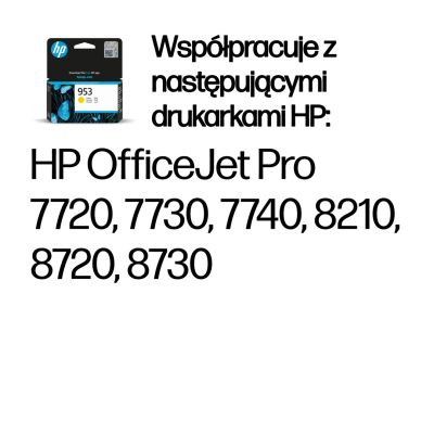 6. HP Oryginalny żółty wkład atramentowy 953