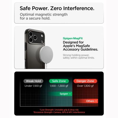 11. Etui Spigen Tough Armor MagSafe na iPhone 18 Pro / 17 Pro  - czarne