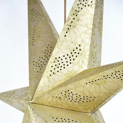 4. GWIAZDA DEKORACYJNA PAPIEROWA 45CM CHAMPAGNE