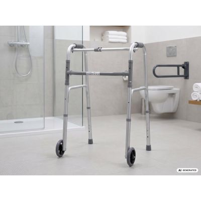 45. Balkonik rehabilitacyjny aluminiowy trójfunkcyjny
