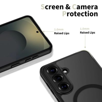 4. Etui Tech-Protect BasicMag MagSafe na Samsung Galaxy S26 - przezroczysto-czarne