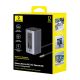 7. Stacja dokująca Baseus NU1 Air Spacemate hub 12w1 USB-C - 2xHDMI 4K@60Hz 2xUSB-C 10Gb/s 2xUSB-A 5Gb/s 2xUSB-A (480Mb/s) RJ45 SD/microSD 3.0 USB-C (PD) - szara