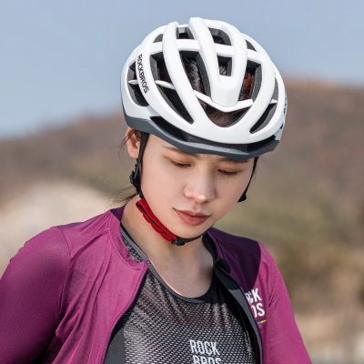 2. Kask rowerowy Rockbros HC-58WG-L 58-61 cm - biało-szary