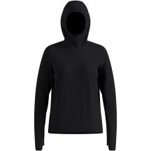 Bluza z kapturem damska Odlo ESSENTIAL THERMAL Mid layer hoody czarna   S