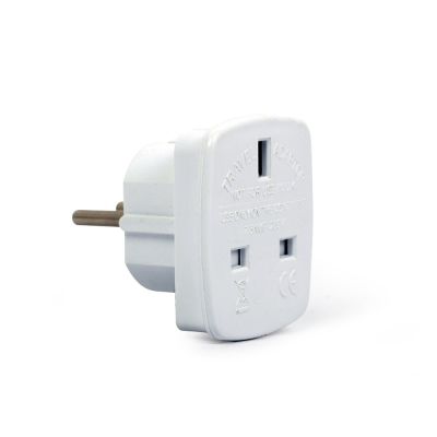 4. Adapter GEMBIRD A-AC-UKEU-001 (Angielski F - PL (10A) M; kolor biały)