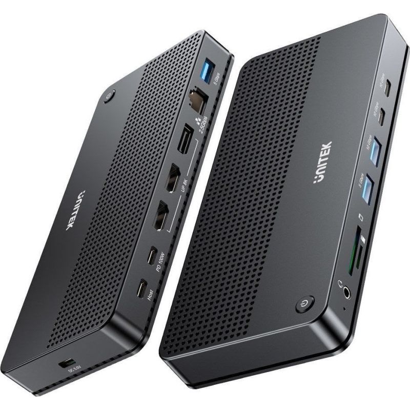 7. Stacja dokująca Unitek D1104A01 13w1 MST HDMI DP 8K PD 100W