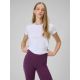 T-shirt slim gładki damski 4F 4FRAW25TTSHF3623-10S