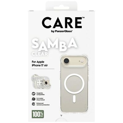 5. Etui CARE by PanzerGlass Fashionable Samba w. White MagSafe na iPhone Air - przezroczyste