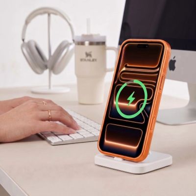 6. Etui Tech-Protect MagPrime MagSafe CC na iPhone 18 Pro Max / 17 Pro Max - pomarańczowe matowe