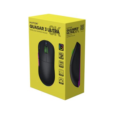 9. Mysz dla graczy Hator Quasar 3 Ultra 8K Wireless czarna