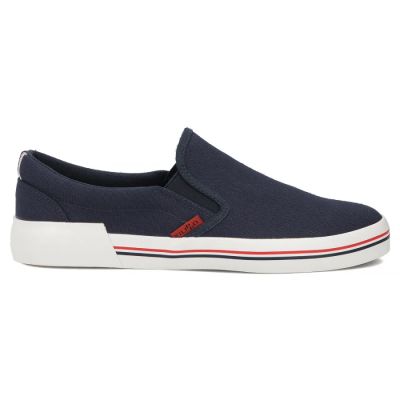 2. Półbuty męskie trampki slip on granatowe Filippo MTN7792