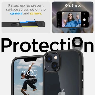 9. Etui Spigen Ultra Hybrid na iPhone 14 Plus - czarny mat