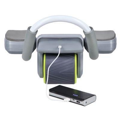 14. KA08 GRAY ABS AUTOMATYCZNE KOŁO DO ĆWICZEŃ MIĘŚNI BRZUCHA Z WYŚWIETLACZEM LCD I ŁADOWANIEM HMS