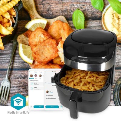 2. Frytkownica beztłuszczowa Nedis SmartLife 7,2l KAAF180BKW