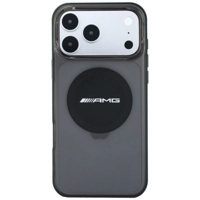 3. Etui Mercedes AMG IML Transparent Bicolor Block MagSafe na iPhone 18 Pro Max / 17 Pro Max - czarne