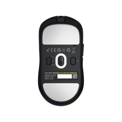 7. HATOR Quasar 3 Ultra 8K Wireless myszka Gaming Oburęczny RF Wireless + Bluetooth + USB Type-A Optyczny 30000 DPI