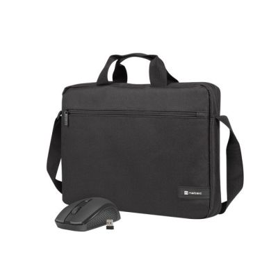 2. NATEC TORBA DO LAPTOPA WALLAROO 2 15.6" Z MYSZKĄ BEZPRZEWODOWĄ NTO-2051