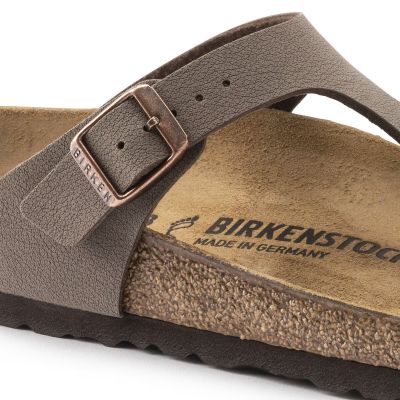 13. Japonki męskie szare Birkenstock Gizeh Birko-Flor Nubuck Stone regular szerokie (43391)