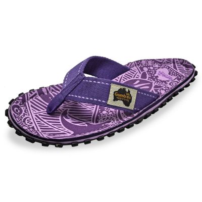 12. Japonki Gumbies Islander Flip-Flops Unisex Purple Signature GU-FFISL151