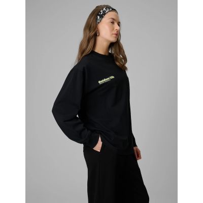 3. Longsleeve regular z nadrukiem damski 4F 4FRSS26TSWSF2834-20S
