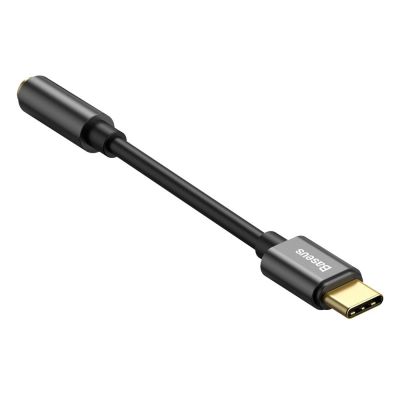3. Adapter Baseus L54 do słuchawek USB-C / mini jack 3.5mm DAC 24 bit 48 KHz - czarny