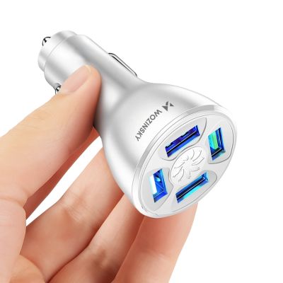 2. Ładowarka samochodowa Wozinsky WCCAW 50W 4x USB-A QC - biała