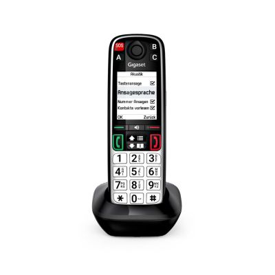 6. Gigaset EASY 500HX Telefon analogowy/DECT Nazwa i identyfikacja dzwoniącego Czarny, Srebrny