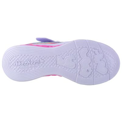 4. Skechers Flutter Heart Lights - Groovy Swirl 303253L-LVAQ Różowe 30