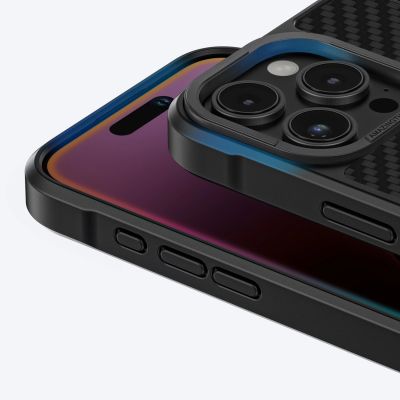4. Etui pancerne AMAZINGTHING Titan Max Case z włóknami aramidowymi 1500D do iPhone 16 Pro - czarne