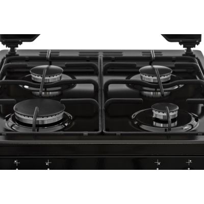 4. Kuchnia gazowo-elektryczna BEKO FSE52321DBD | termoobieg | grill | czyszczenie parą | czarny