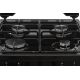 4. Kuchnia gazowo-elektryczna BEKO FSE52321DBD | termoobieg | grill | czyszczenie parą | czarny
