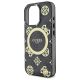 5. Etui Guess IML Peony On 4G Background MagSafe na iPhone 16 Pro Max - czarne