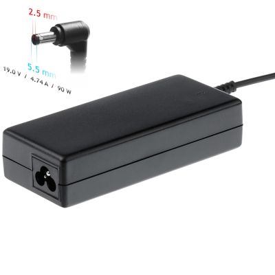 2. Zasilacz sieciowy Akyga AK-ND-10 do notebooka Acer, Asus, DELL, Lenovo, Toshiba (19 V; 4,74 A; 90W; 5.5 mm x 2.5 mm)