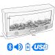 7. KOMINEK DEKORACYJNY 50x23 CM LED 3D USB PILOT EFEKT OGNIA ZMIANA KOLORÓW