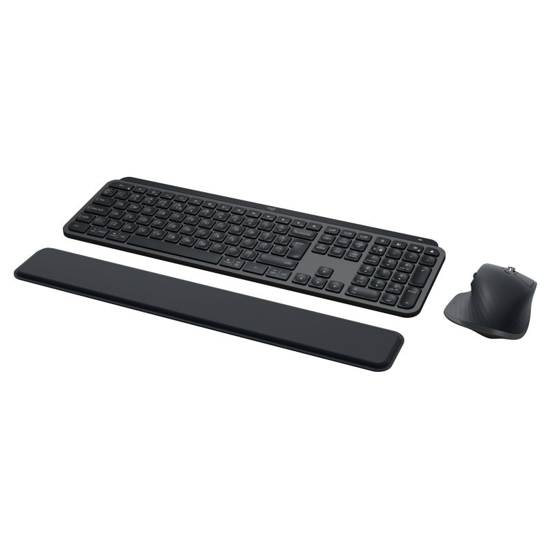 3. Logitech MX Keys combo for Business Gen 2 klawiatura Dołączona myszka Biuro RF Wireless + Bluetooth QWERTY Amerykański międzynarodowy Grafitowy