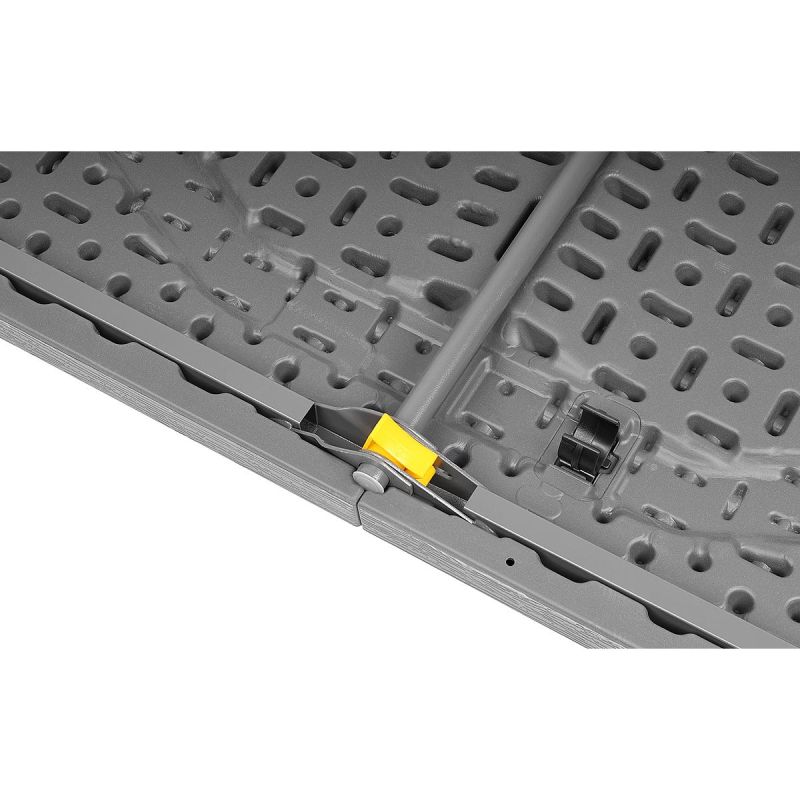 22. STÓŁ CATERINGOWY SKŁADANY W WALIZKĘ 180x74CM MAX.100KG  WOODLAND DESKA CIEMNY SZARY