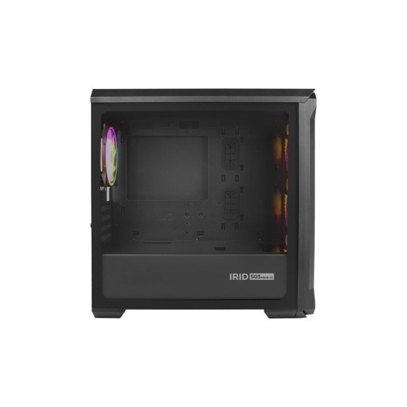 31. Obudowa NATEC Genesis Irid 503 ARGB NPC-1559 (Micro ATX. Mini ITX; kolor czarny)