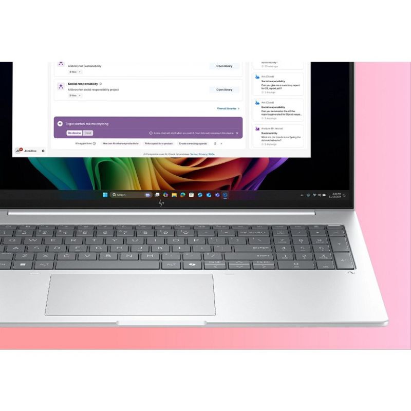 27. HP EliteBook 8 G1a Next Gen AI PC Copilot+ PC AMD Ryzen AI 5 PRO PRO 340 Laptop 40,6 cm (16") WUXGA 32 GB DDR5-SDRAM 1 TB SSD Wi-Fi 6E (802.11ax) Windows 11 Pro Srebrny